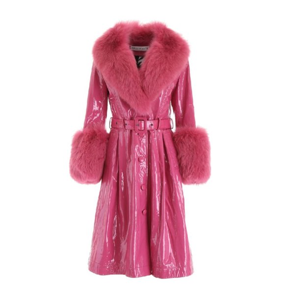 RARE Foxy Gloss Coat In Neon Pink (fuchsia) Size 2 - Picture 2 of 10